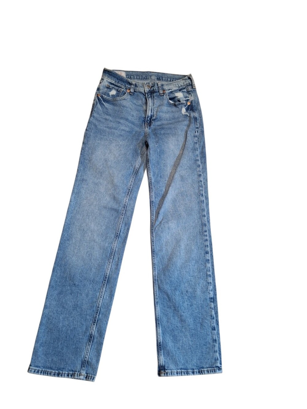 GAP 90's Loose Mid Rise Jeans Ladies 25 Distressed Straight Leg
